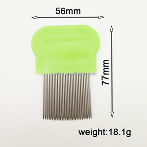 Peigne en acier inoxydable doux et sûr, antirouille, <span class=keywords><strong>pour</strong></span> éliminer les poux et les lentes, outil réutilisable <span class=keywords><strong>pour</strong></span> chats et chiens - Product Image 4