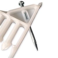 Attache-câbles en polypropylène blanc ou rouge, agrafes multi-câbles à clouer en plastique, serre-câbles pour organiser et sécuriser les câbles