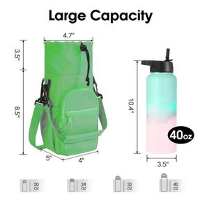 Custom Stylish Walk <b>Bottle</b> <b>Bag</b> Water <b>Bottle</b> Holder 40oz Water <b>Bottle</b> Carrier Sling Hydration Crossbody <b>Bags</b> - Product Image 2