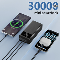 Power Bank Portabel 65W Daya Tinggi 30000mAh dengan Layar LED Pengisian Daya Ultra-Cepat untuk Smartphone, Tablet, Laptop
