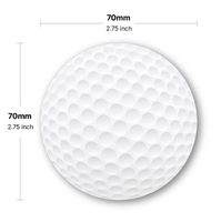 Bloc-notes rond en forme de balle de golf - Papier à notes circulaire créatif pour le bureau et les études - Autocollant pour messages