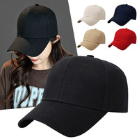 Gorra de Béisbol Personalizada con Logotipo OEM, 6 Paneles, Estructurada, 100% Algodón, Negra Lisa, Bordado, Ajustable