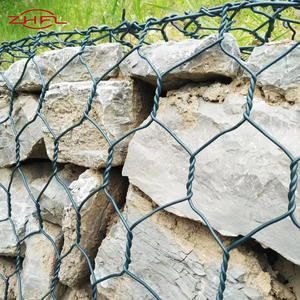 Filet de protection contre les chutes de pierres en maille hexagonale, fil de fer à faible teneur en carbone galvanisé à chaud, pour gabions - Product Image 4