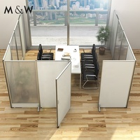 Panneau de séparation de bureau pliable, cloison de confidentialité pour bureau, cloison autoportante en PVC