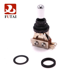 ปุ่มโลหะเลือกได้3ทางสำหรับกีตาร์ไฟฟ้า,สวิตช์สลับลูกบิดพร้อมหัวโลหะสีดำ/ ทอง/โครเมียม - Product Image 3