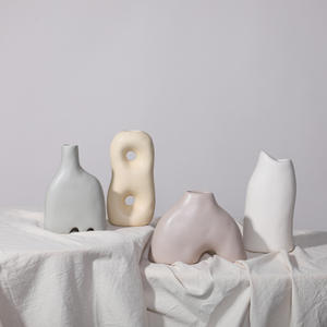 Vase en céramique artistique d'inspiration nordique pour salon Simple meuble TV zone d'entrée modèle <span class=keywords><strong>maison</strong></span> décoration article pièce d'affichage - Product Image 4