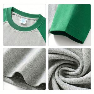 Camiseta de Manga Larga Unisex de Alta Calidad, Personalizada al por Mayor, con Diseño de Dos Colores, 100% Algodón, a la Moda - Product Image 4