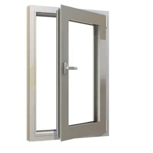Popular Casement Windows Blinds Burglar Bars Aluminium Windows Supplier Aluminum Sound Proof Casement Window With Blinds