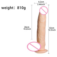 Dildos Grandes para Mujeres, Dildo Enorme de 12 Pulgadas, Dildo XXL para Mujeres, Dildo Realista de Fantasía, Dildo Grande, Dildo Realista Enorme para Hombres