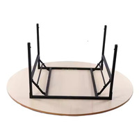 Table de banquet pliante en contreplaqué durable pour hôtels commerciaux moderne pour réceptions de mariage fêtes salles à manger restaurant