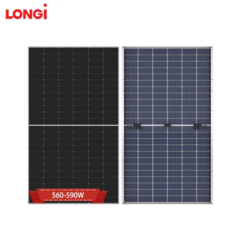 Longi नई प्रौद्योगिकी हाय-मो 7 LR5-72HGD 560-590M वाट Longi 590W सौर पैनल के साथ डबल ग्लास