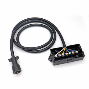 ชุดสายไฟสำหรับรถบรรทุก12V RV ปลั๊กพ่วง7ขาพร้อมกล่องแยก - Product Image 1