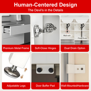 Tete tùy chỉnh số lượng lớn không thấm nước LED phòng tắm Vanity gương với đá cẩm thạch cho salon khách sạn nhà dễ dàng làm sạch kho bệnh viện - Product Image 4