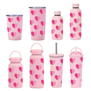 Venta caliente <span class=keywords><strong>Love</strong></span> Pattern Series Drinkware Set Juego de regalo All Pink Stay Hot Keep Cold Respetuoso con el medio ambiente y reciclable - Product Image 2