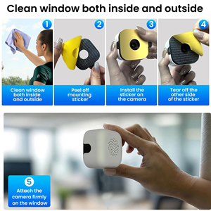 Cámara de Seguridad Inteligente para Ventana, Montaje Interior sin Perforaciones, WiFi de Doble Banda 5.8G/2.4G, Monitor Interior HD 2K para Apartamentos y Alquileres - Product Image 4