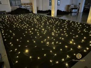 スカイライトゴールデンLEDスターカーテン天井にトゥインクリング結婚式のためのライトDJパーティーライト - Product Image 5