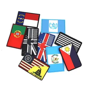 American Flag Patch Custom Silicone Logo Label Tactical Moral Patch PVC