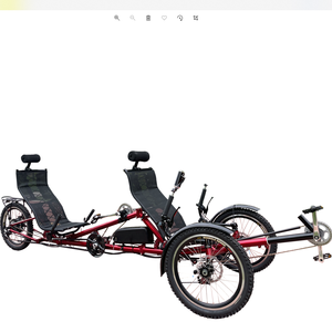 2 व्यक्ति खेल तीन पहिया लेटा हुआ मिलकर ट्राइक पेडल के साथ सहायता - Product Image 3