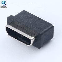 Impermeable IP67 Micro USB Tipo B Conector SMT de 5 pines Conector hembra USB para carga y transmisión de datos