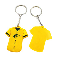 Porte-clés en PVC uniforme d'équipe, jetons de maillot de sport en caoutchouc souple, porte-clés miniature athlétique personnalisé imprimé, breloques souvenir, cadeaux, marchandises