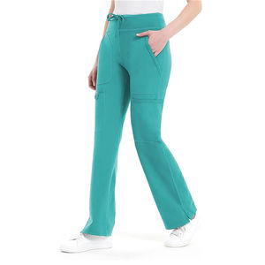 护理磨砂瑜伽裤女性中号五口袋护士货物硬皮制服裤 - Product Image 2