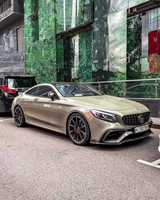 Kit de conversion neuf pour pare-chocs W217 : Spoiler avant, jupes latérales et diffuseur en fibre de carbone, style coupé, fixation par boulons – Pièce automobile très demandée