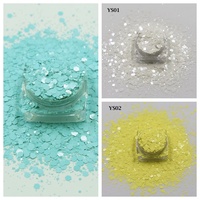 Glitter pastello misto grosso e fine, fiocchi di glitter opachi morbidi, paillettes colorate all'ingrosso per feste, coriandoli, resina, nail art, tumbler