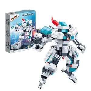 BanBao Robot blindato modello Action Building Blocks trasformazione Robot mattoni per ragazzi regali per bambini MEGH 6323 giocattoli educativi
