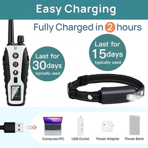 Collar de choque electrónico para entrenamiento de perros 2025 con bloqueo de seguridad remoto de 3280 pies recargable IP67 a prueba de agua - Product Image 4