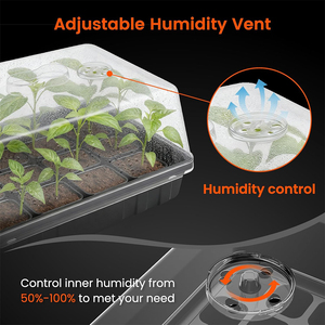 <span class=keywords><strong>Plateau</strong></span> de <span class=keywords><strong>germination</strong></span> pour semis avec dôme d'humidité - Product Image 3