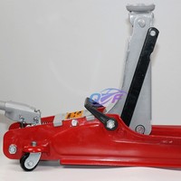 Cric hydraulique à roulettes de 3 tonnes pour voiture, profil bas, acier, grande taille, plateau, cric de sol avec double pompe pour voiture