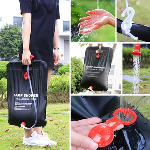 Sac de <span class=keywords><strong>douche</strong></span> solaire en PVC, avec votre Logo personnalisé, imperméable, noir, outil de rangement utilitaire, idéal pour la salle de bain ou le Camping, nouvel arrivage - Product Image 6