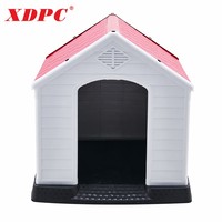 Nichoir pour chien en plastique de luxe extra large pour chiens géants, abri pour animaux de compagnie résistant aux intempéries, pour l'extérieur