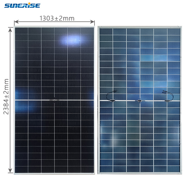 SUNERISE N-Type for PV Module Solar Photovoltaic Panels 700W-720W Mono Bifacial Aluminum Alloy Frame with DualGlass