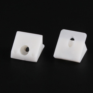 Pinyou Plastic Back Panel Buckle Cabinet Connector Self Tapping Screw White Furniture Corner Bracket For <b>Cupboard</b> - Product Image 2