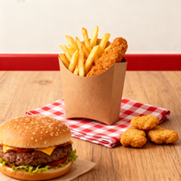 Boîtes alimentaires jetables personnalisées en papier kraft pour fêtes, maison, restauration rapide, salades et plats à emporter