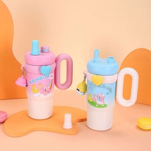 Vente en gros usine : Ensemble de thermos à eau en acier inoxydable 316, tasse isotherme jumbo de haute qualité avec motif graffiti de dessin animé et poignée pipette - Product Image 3