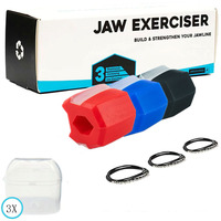 Balle d'exercice pour les muscles massétoires, entraîneur de mandibule, appareil de fitness facial en gel de silice, modèle non pliable 555