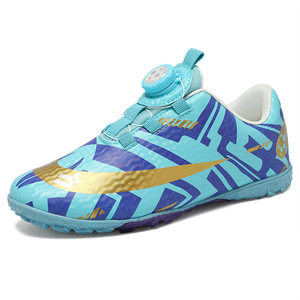 Chaussures de football pour enfants en gros, nouvelles chaussures de football pour élèves du primaire, <span class=keywords><strong>crampons</strong></span> de football unisexes à bouton rotatif TF pour l'entraînement - Product Image 4