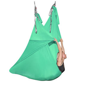 Columpio de yoga aéreo colgante personalizado de fábrica de China, hamaca aérea antigravedad para <span class=keywords><strong>comprar</strong></span>, Columpio de Yoga de 8m/9M/10m, conjunto para niños y adultos - Product Image 6