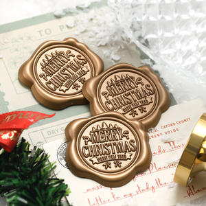Sceaux de cire de Noël Suidis 2g, autocollants d'étanchéité pour enveloppes en feuille plastique, décorations de fêtes - Product Image 3