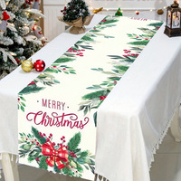 Nappe de Noël 2026 pour enfants, motif sapin de Noël, en polyester, portable, pour le Nouvel An, Navidad, Joyeux Noël