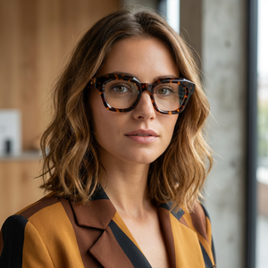 RH5015 Monturas de Gafas Ópticas Cuadradas de Acetato de Lujo al por Mayor, Monturas de Gafas de Acetato de Alta Calidad para Hombre y Mujer - Product Image 1