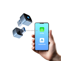 Boîte AI CarPlay Android Auto sans fil portable, boîtier métallique, garantie 1 an, mini USB, clé de voiture intelligente, compatible avec toutes les voitures