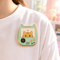 Nouvelles Épingles en Émail Dur Tendance, Vente en Gros, Motifs Animaux Mignons (Chat), Badges Métalliques pour Machines de Jeu, Épingles de Revers Personnalisables avec LOGO pour Sac à Dos