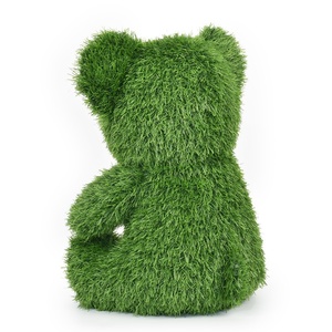 Petit animal décoratif en plastique pour extérieur, cour, pelouse, simulation de <span class=keywords><strong>jardin</strong></span>, ours floqué, chiot, <span class=keywords><strong>jardin</strong></span> d'enfants, 35 cm, écologique - Product Image 4