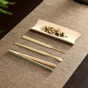 Bamboo <b>tea</b> <b>set</b>, four-piece bamboo skin <b>set</b>, handmade <b>tea</b> needle and <b>tea</b> <b>set</b> accessories, six essential <b>tea</b> utensils, - Product Image 2