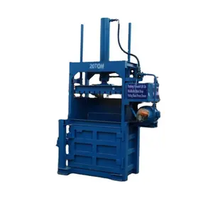 textile recycling production baling machine new condition vertical Fully automatic textile old cotton hydraulic baler cotton