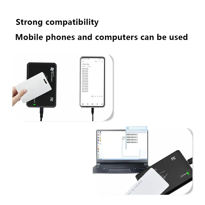Ucuz NFC temassız kart okuyucu RFID 125Khz USB masaüstü kart okuyucu