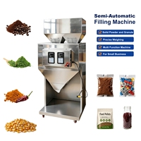 De multifunctionele semi-automatische verpakkingsmachine met dubbele kop is geschikt voor gedroogd fruit en andere materialen tot 5000g.